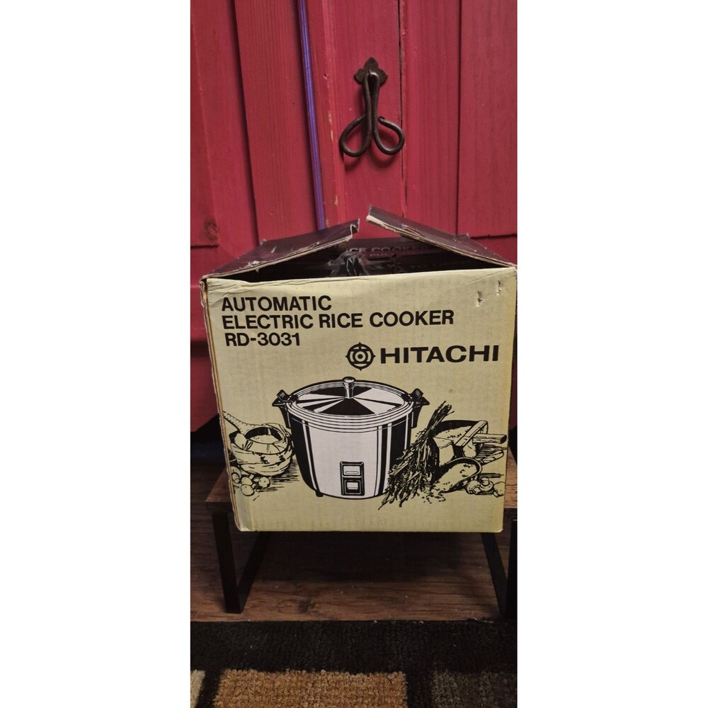 Vintage NIB Hitachi Automatic Electric Rice Cooker Model RD-3031 Ivory Brand New